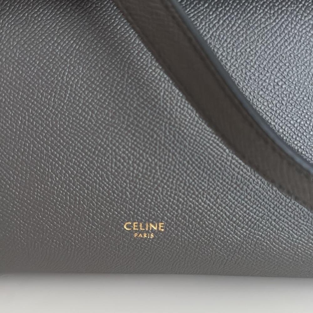 Celine *NEW* Grey Top Handle Leather Bag with Shoulder Strap & Dust Cover - Picture 3 of 14